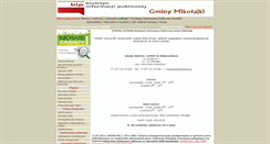 Desktop Screenshot of bip.mikolajki.pl